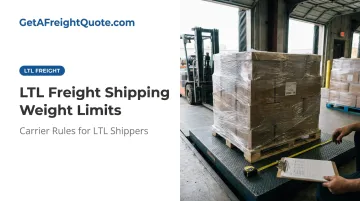 LTL Freight Shipping Weight Limits