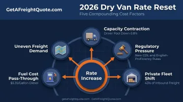 Five compounding factors driving dry van freight rate increases in 2026