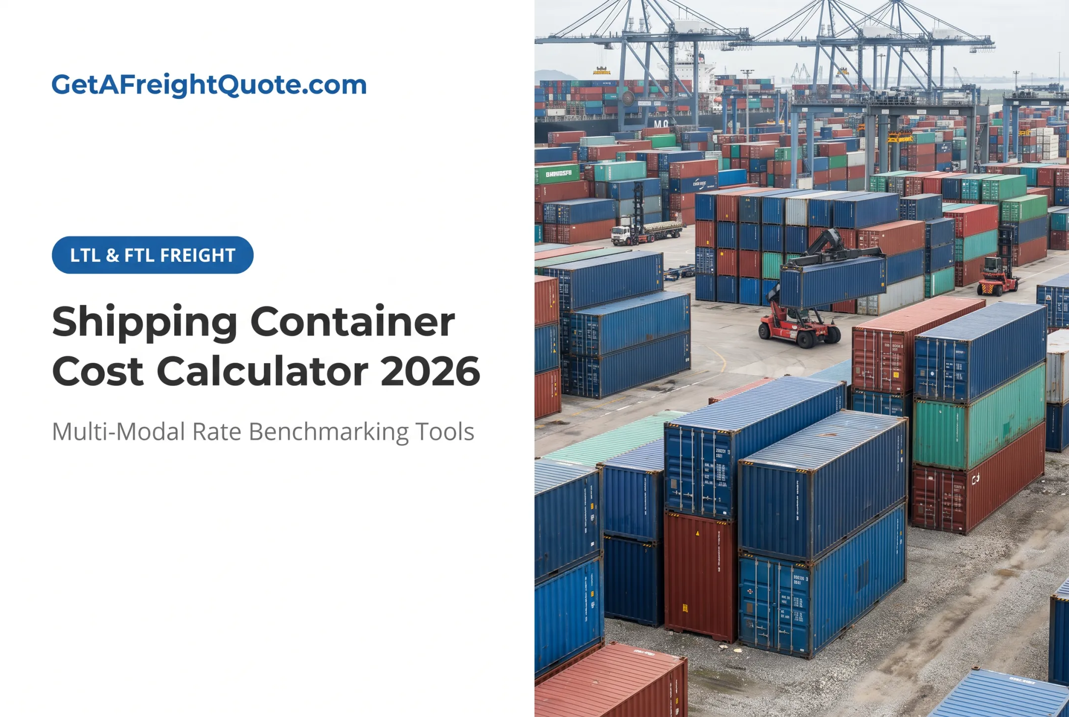 Shipping Container Cost Calculator 2026