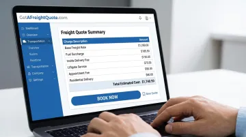 TMS platform dashboard displaying transparent freight rates and accessorial charges