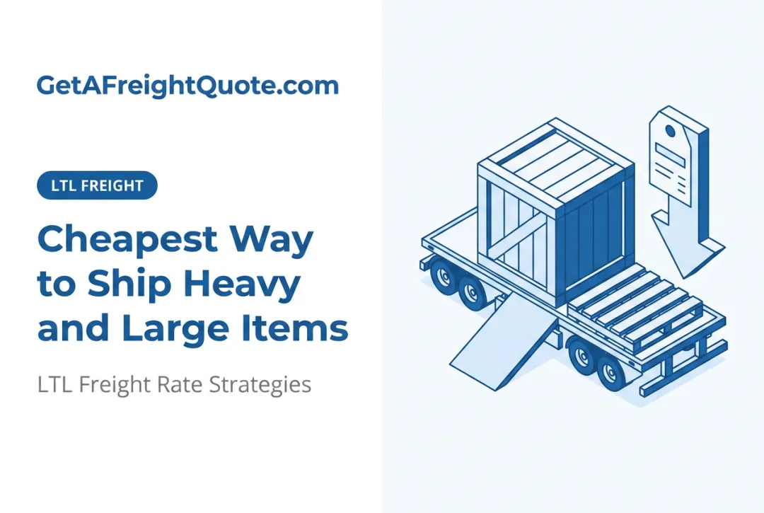 Cheapest Way to Ship Heavy and Large Items