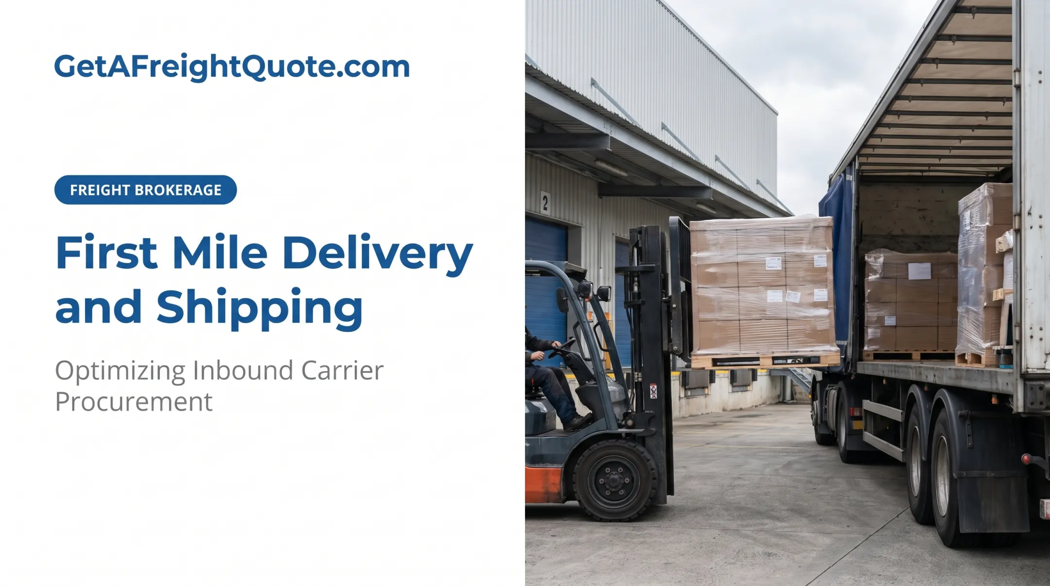 First Mile Delivery and Shipping