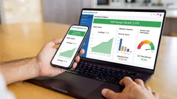 ParcelSpend Intelligence dashboard displaying shipping analytics and cost-saving insights