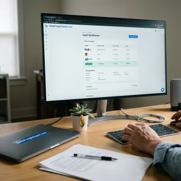 Dashboard comparing parcel carrier shipping rates