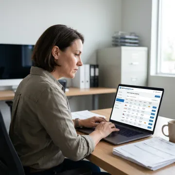 Logistics manager comparing heavy equipment freight rates
