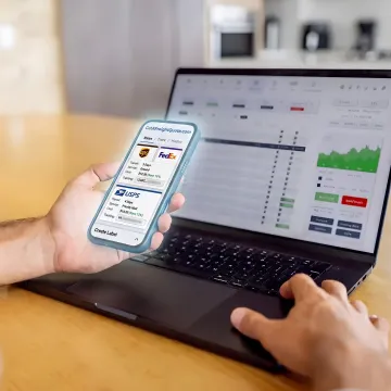 Parcel rate comparison dashboard