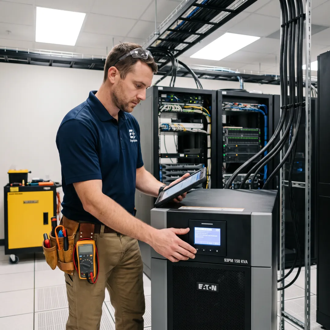 Large UPS installation in a data center
