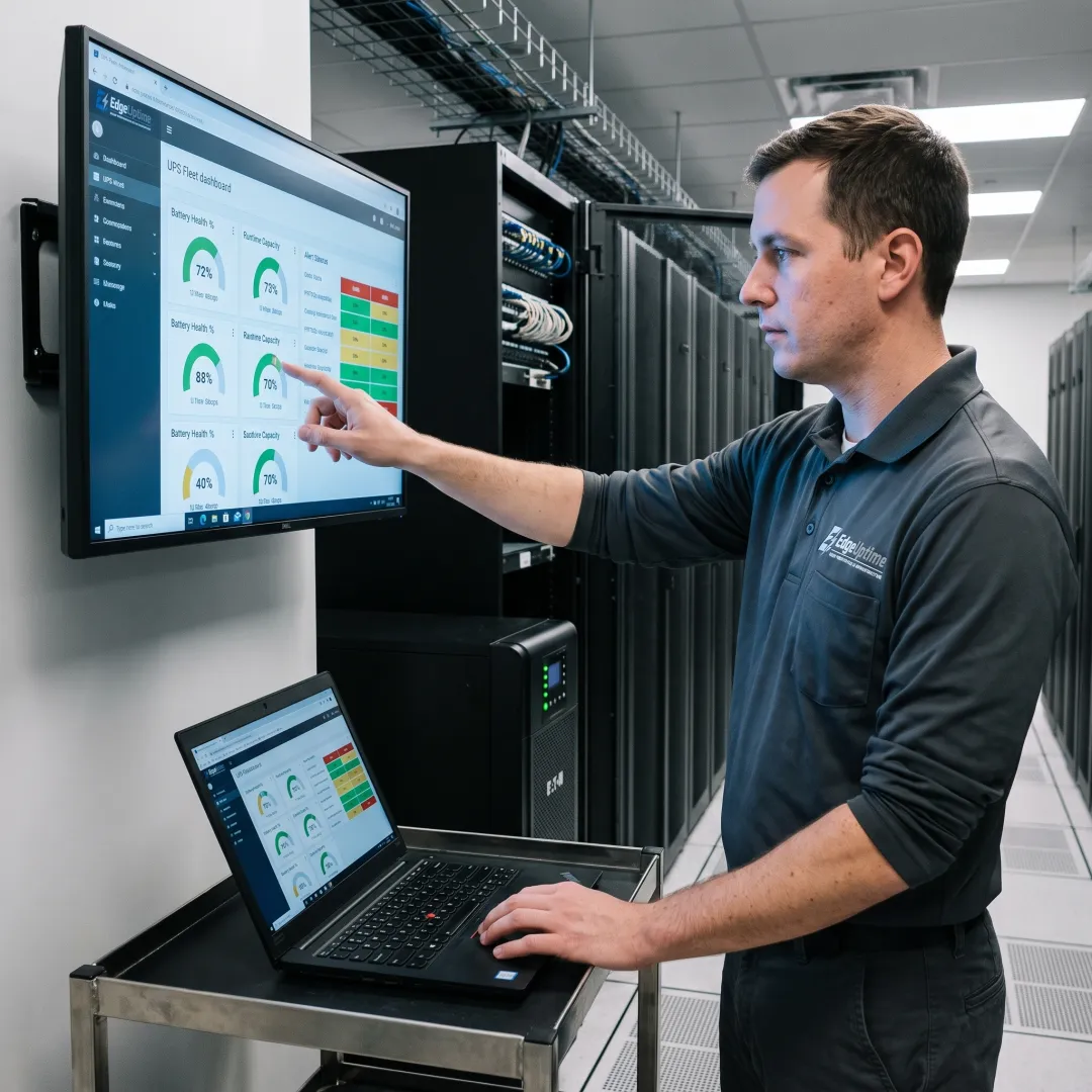 Enterprise UPS monitoring dashboard