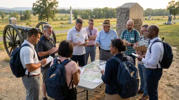 Leadership Institute participants engaged in immersive battlefield training exercise