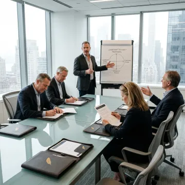 Executive coaching session with NYC senior leaders