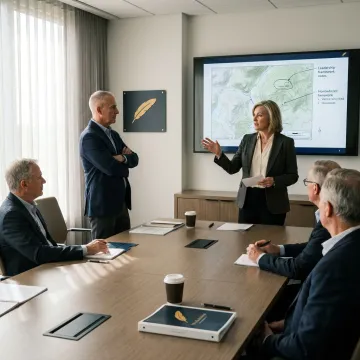 Senior leaders in executive communication training