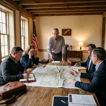 Executive leaders in an immersive coaching discussion