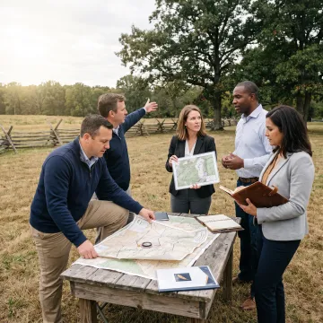 Real estate leaders collaborating during an experiential training session
