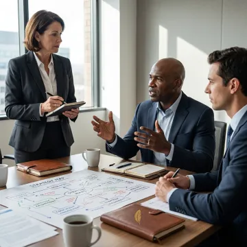 C-suite executives in a leadership coaching program