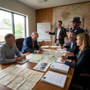 Executives participating in immersive leadership training