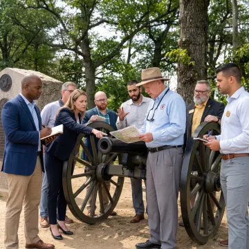 Executive leadership group in an immersive outdoor learning session