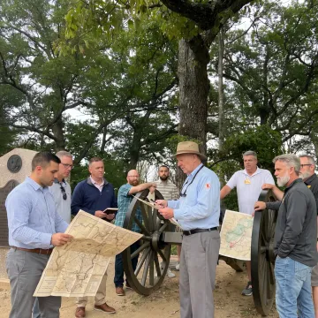 Leadership team in an immersive outdoor workshop