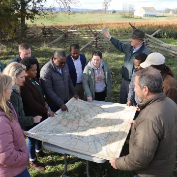 Leadership team in an immersive outdoor workshop