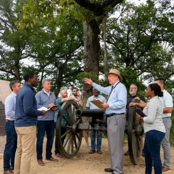 Leadership group in an immersive outdoor workshop