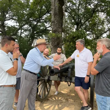 Leaders collaborating during a conflict resolution training session