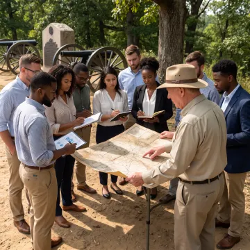 Professionals collaborating during an experiential leadership workshop