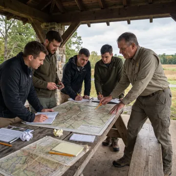 Facilitator leading engineers through a strategy exercise