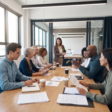 Business leaders practicing negotiation in a workshop