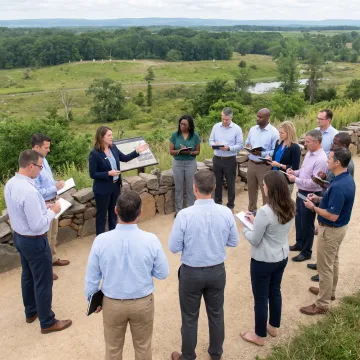 Facilitator leading an immersive leadership workshop