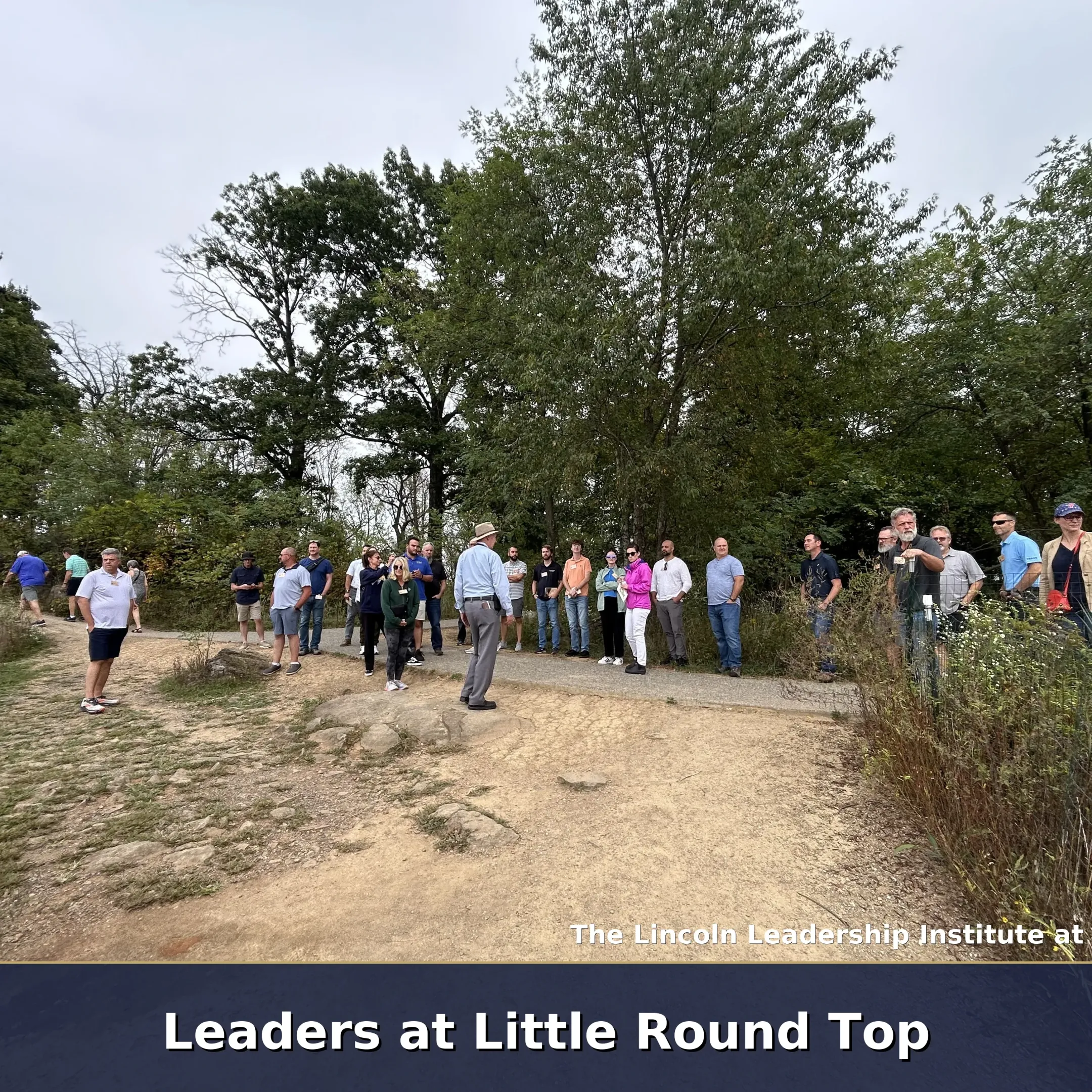 Senior leaders participating in immersive leadership training