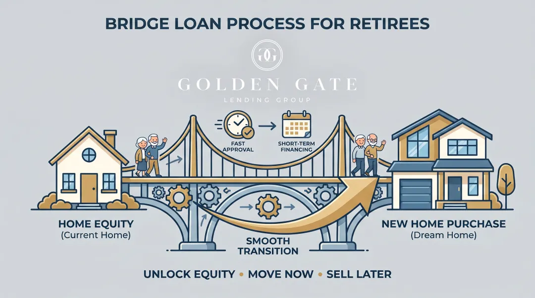 Golden Gate Lending Group bridge loan process for retiree homebuyers