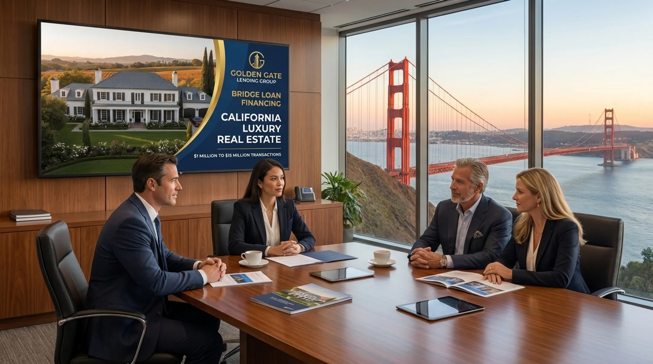Golden Gate Lending Group structuring luxury bridge loan financing