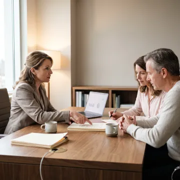 Bridge loan consultation with real estate documents