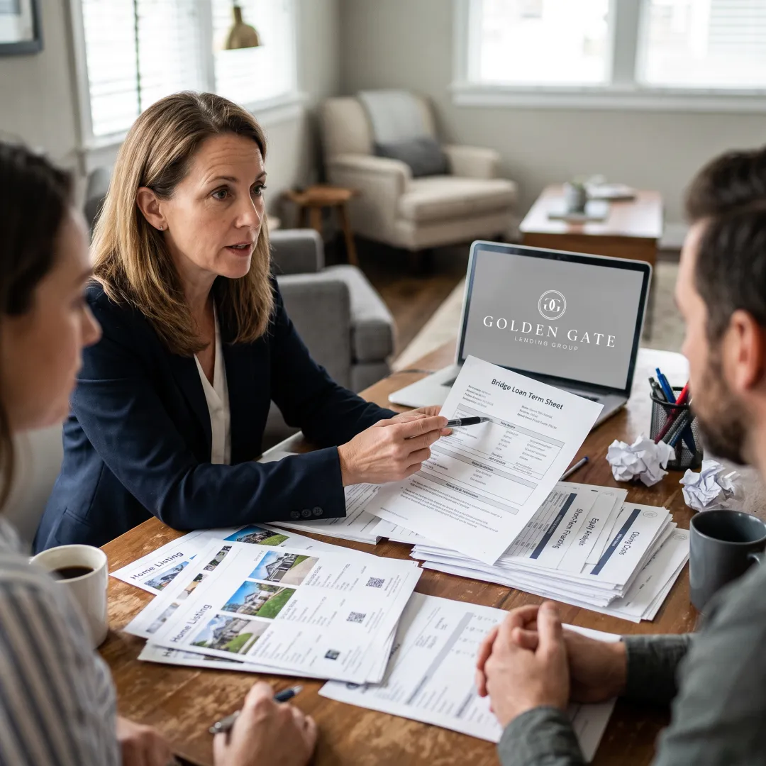 Lender guiding homeowners through financing