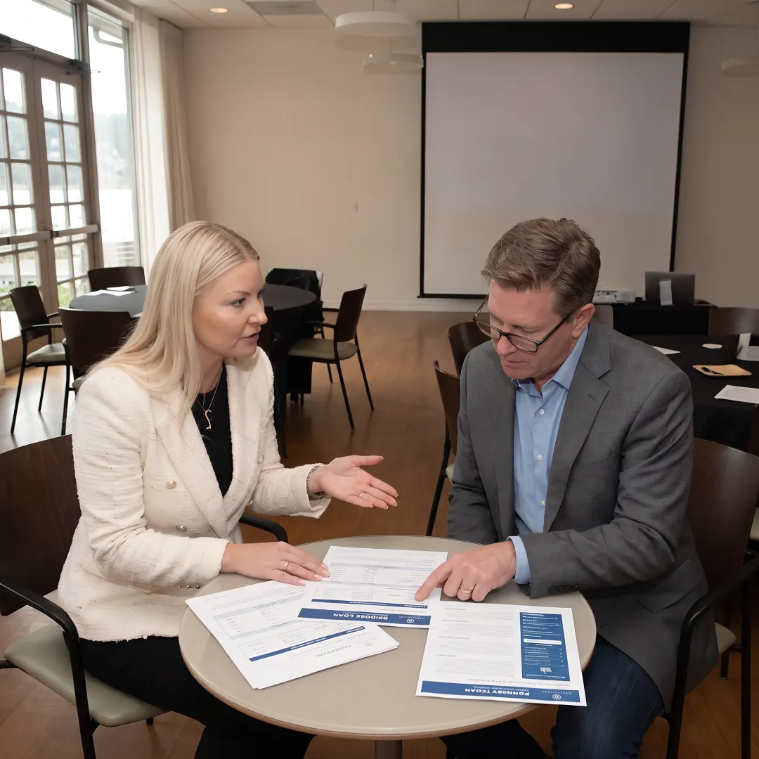 Homebuyer reviewing financing options with a lending advisor