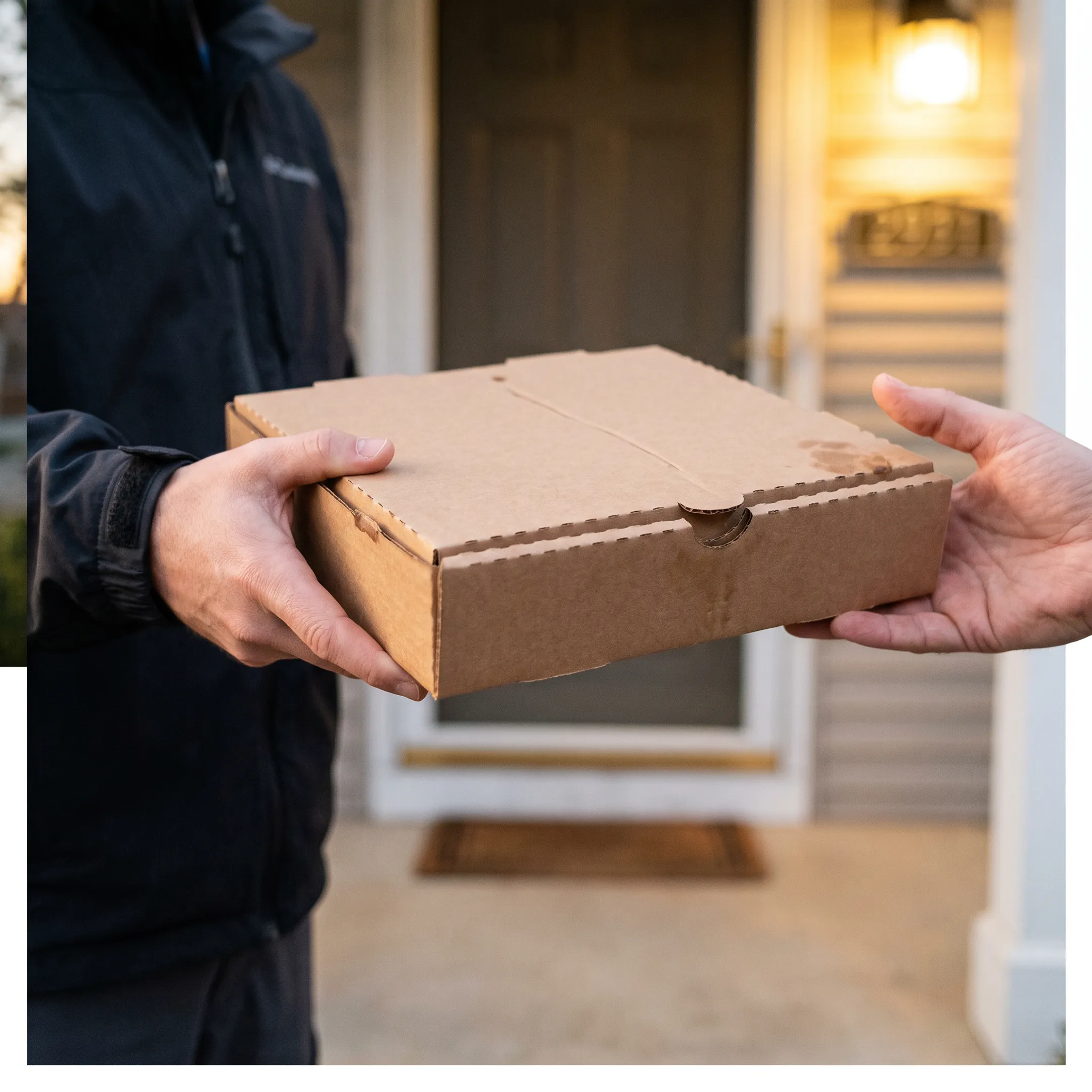 Food delivery kraft box