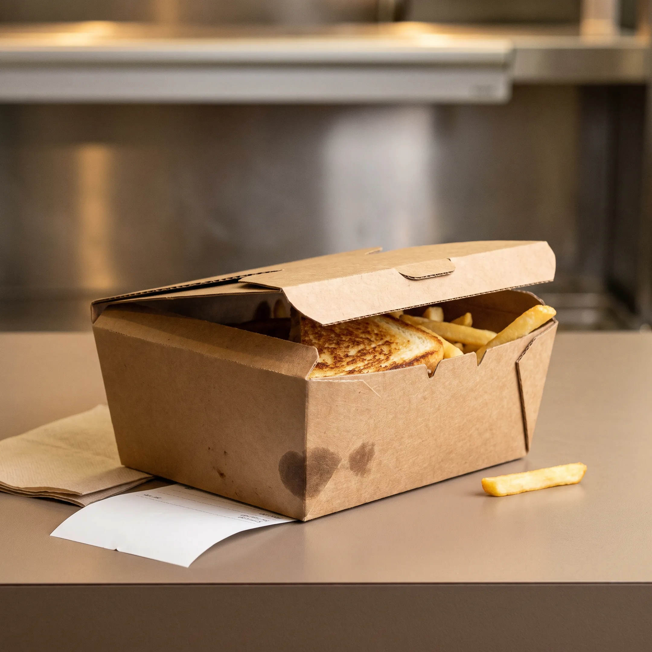 Restaurant take out food box