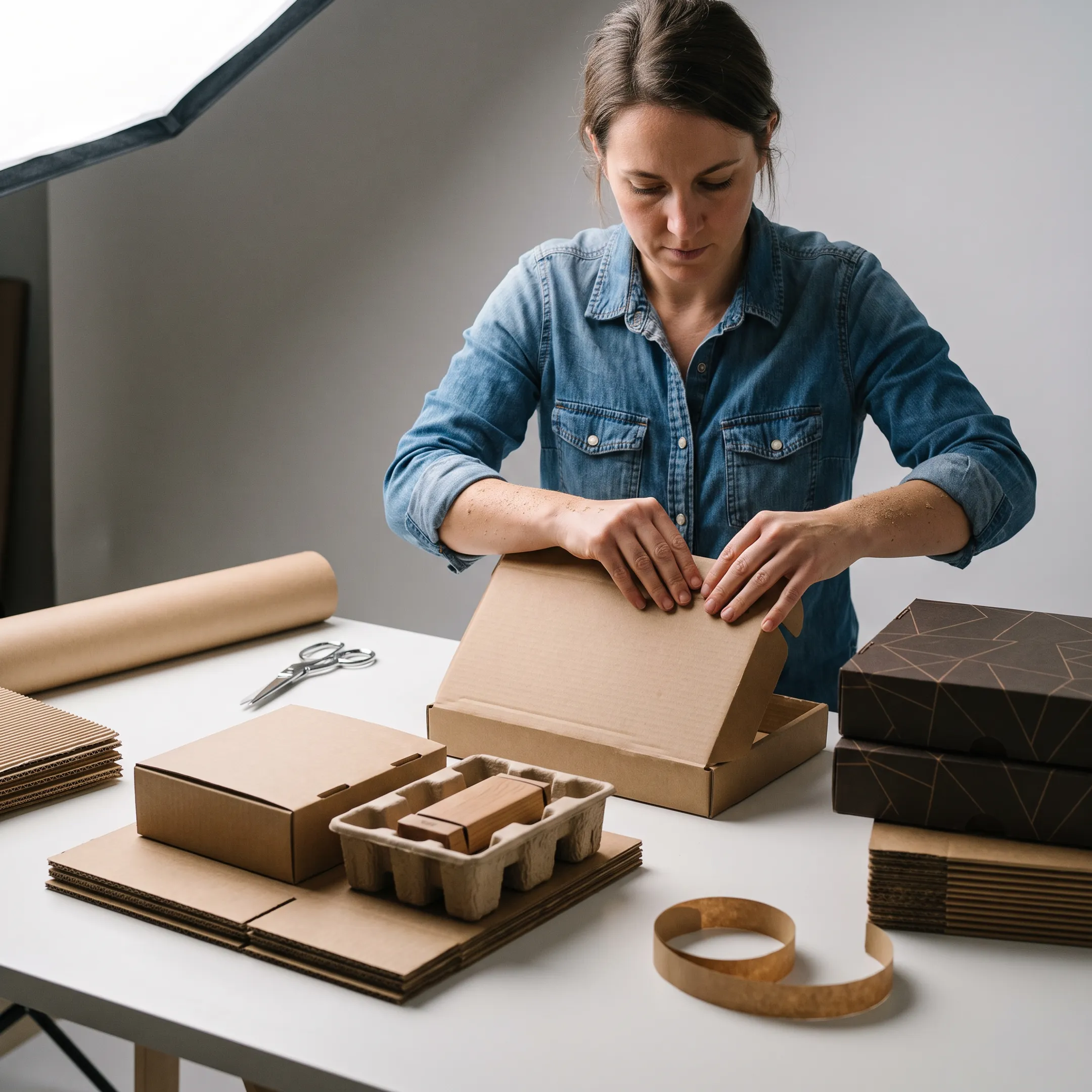 Branded custom packaging for small business products