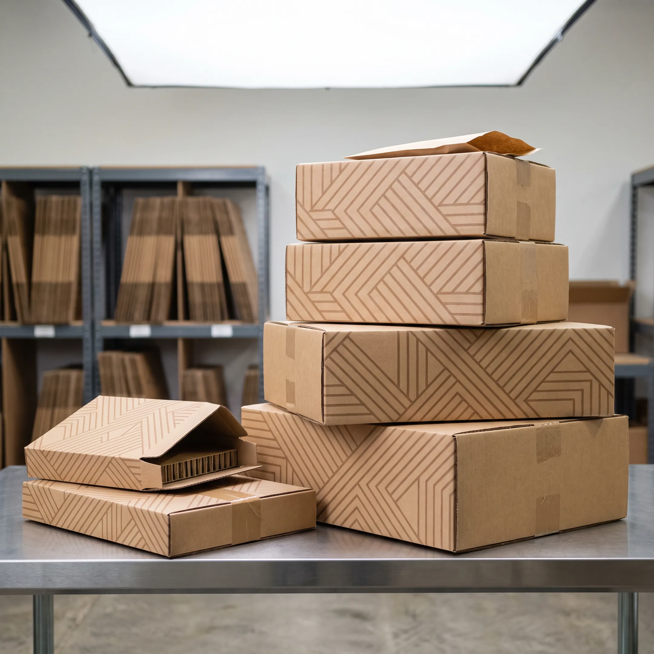 E-commerce shipping boxes