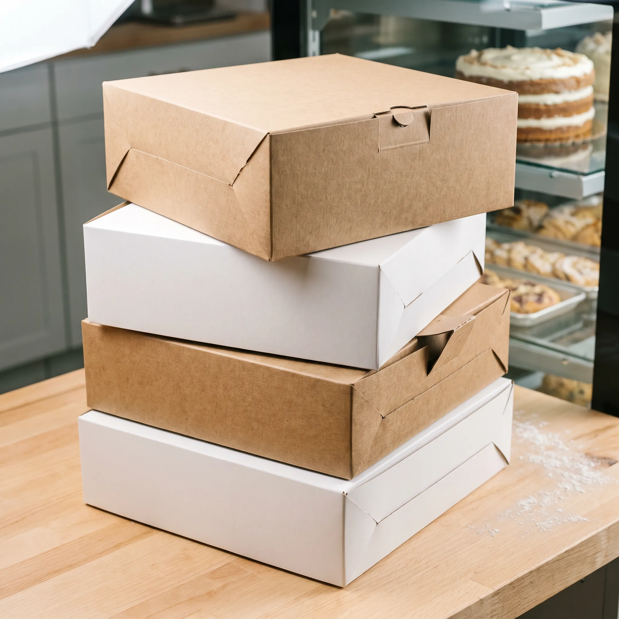 Bakery cake box packaging