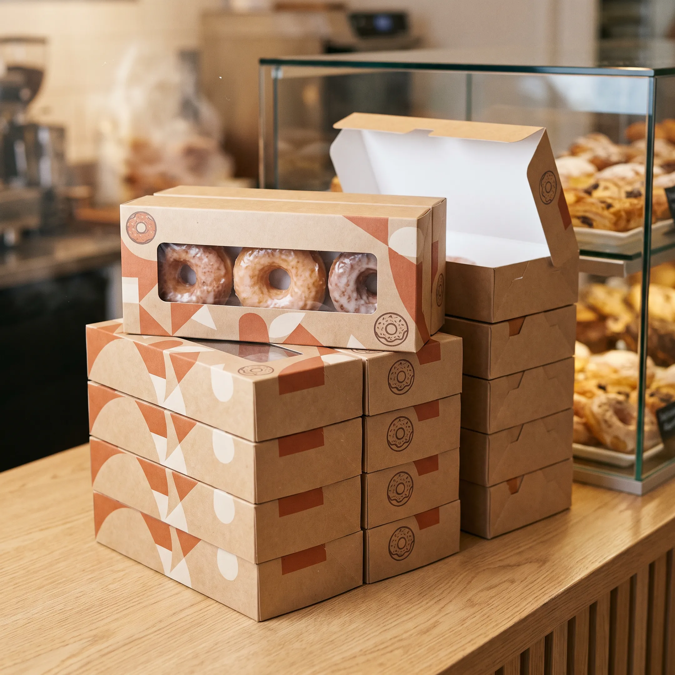 Bakery donut boxes