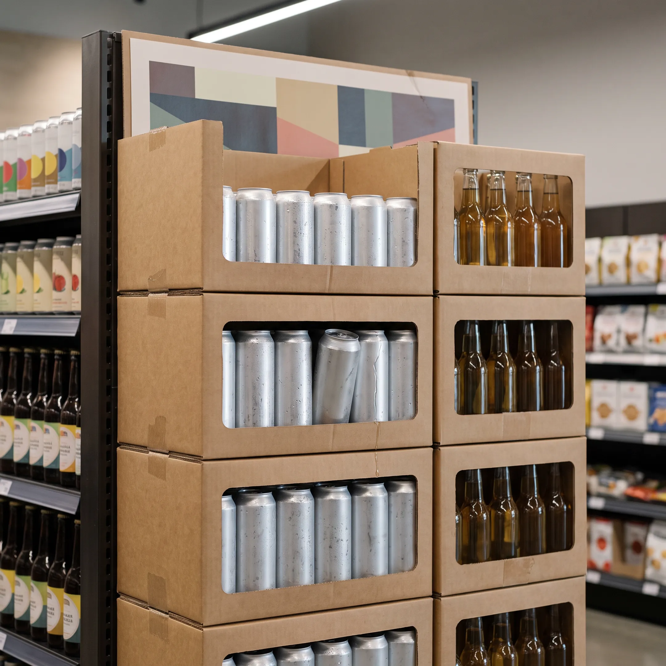 Beverage brand retail display