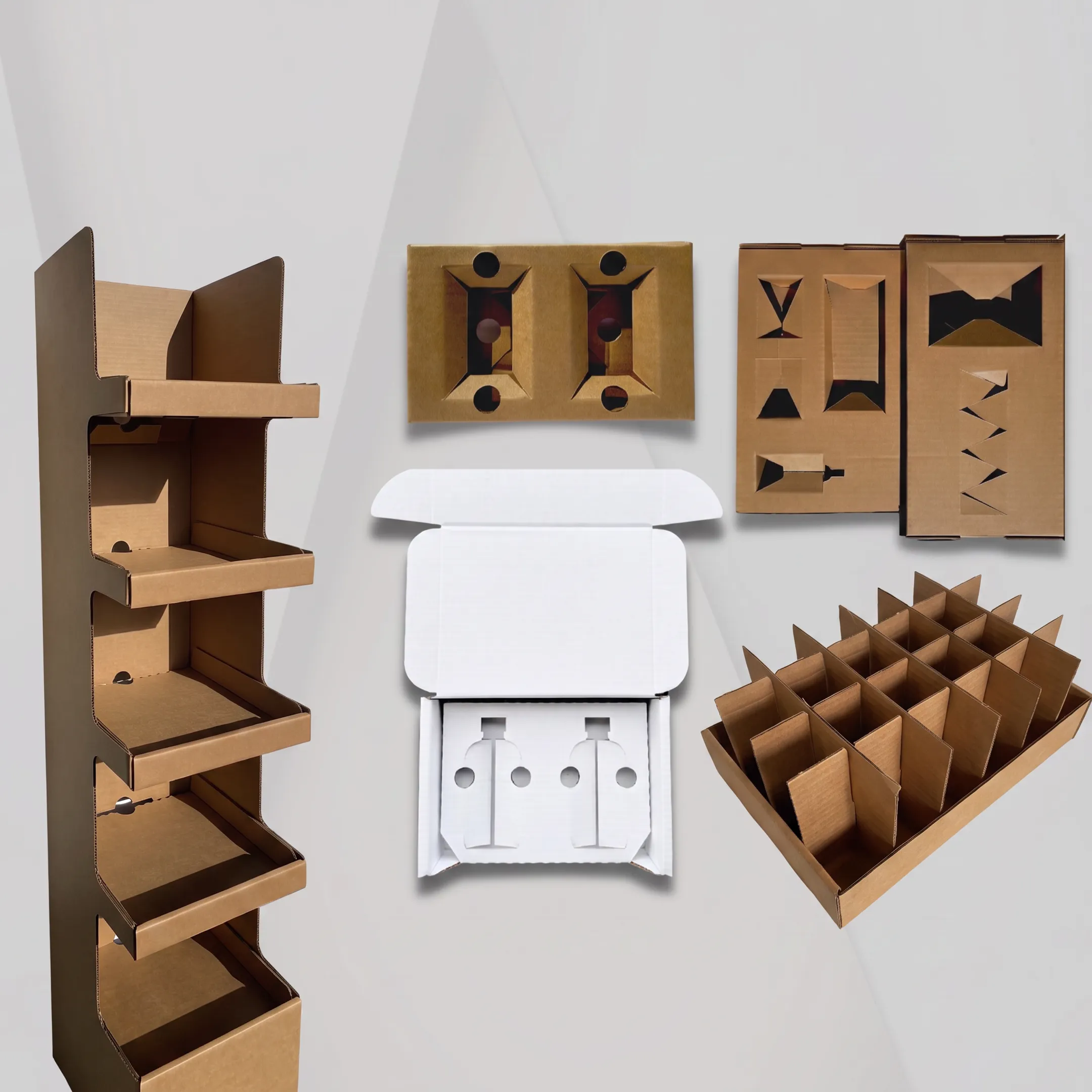 Designer reviewing a retail-ready packaging prototype