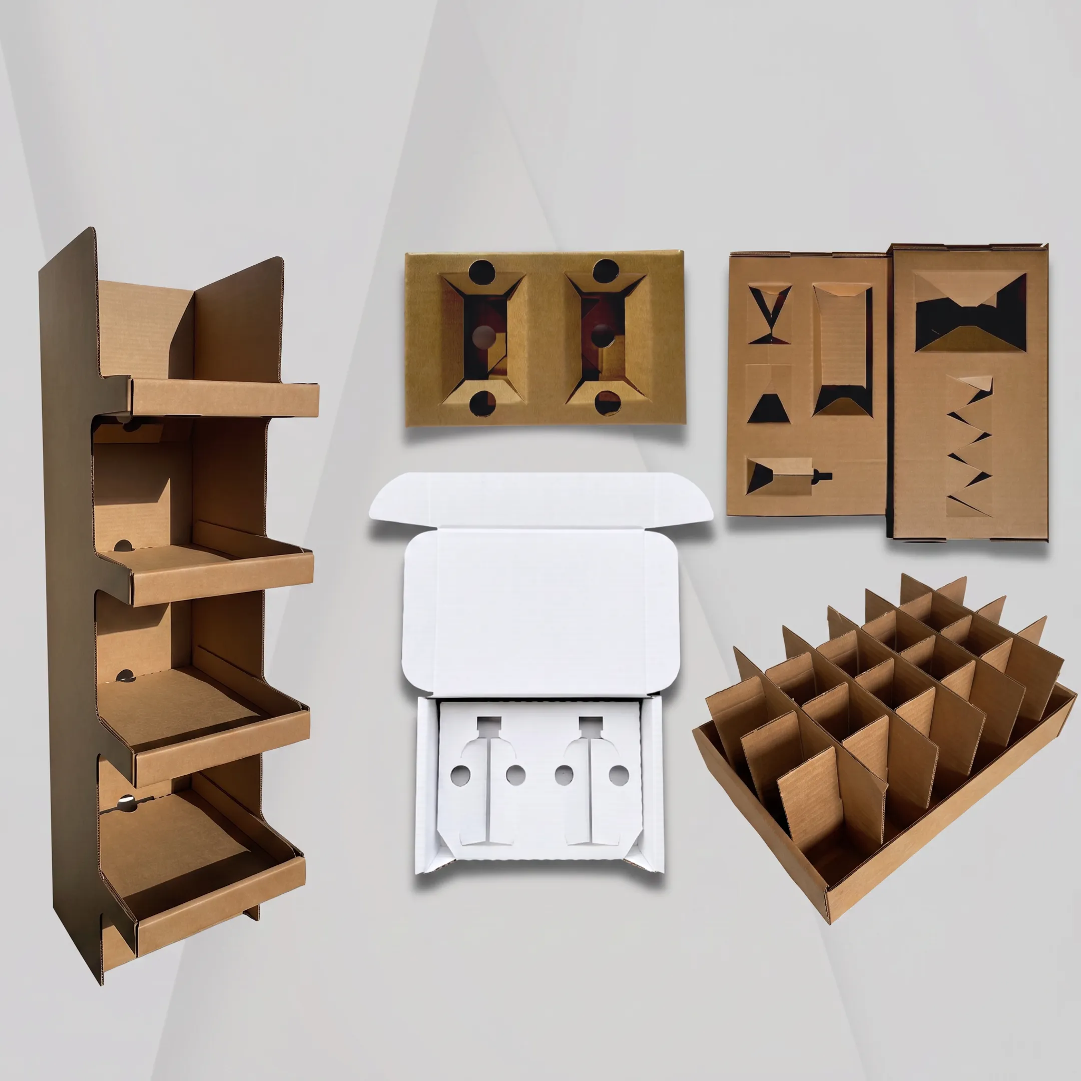 Branded custom shipping boxes with protective inserts
