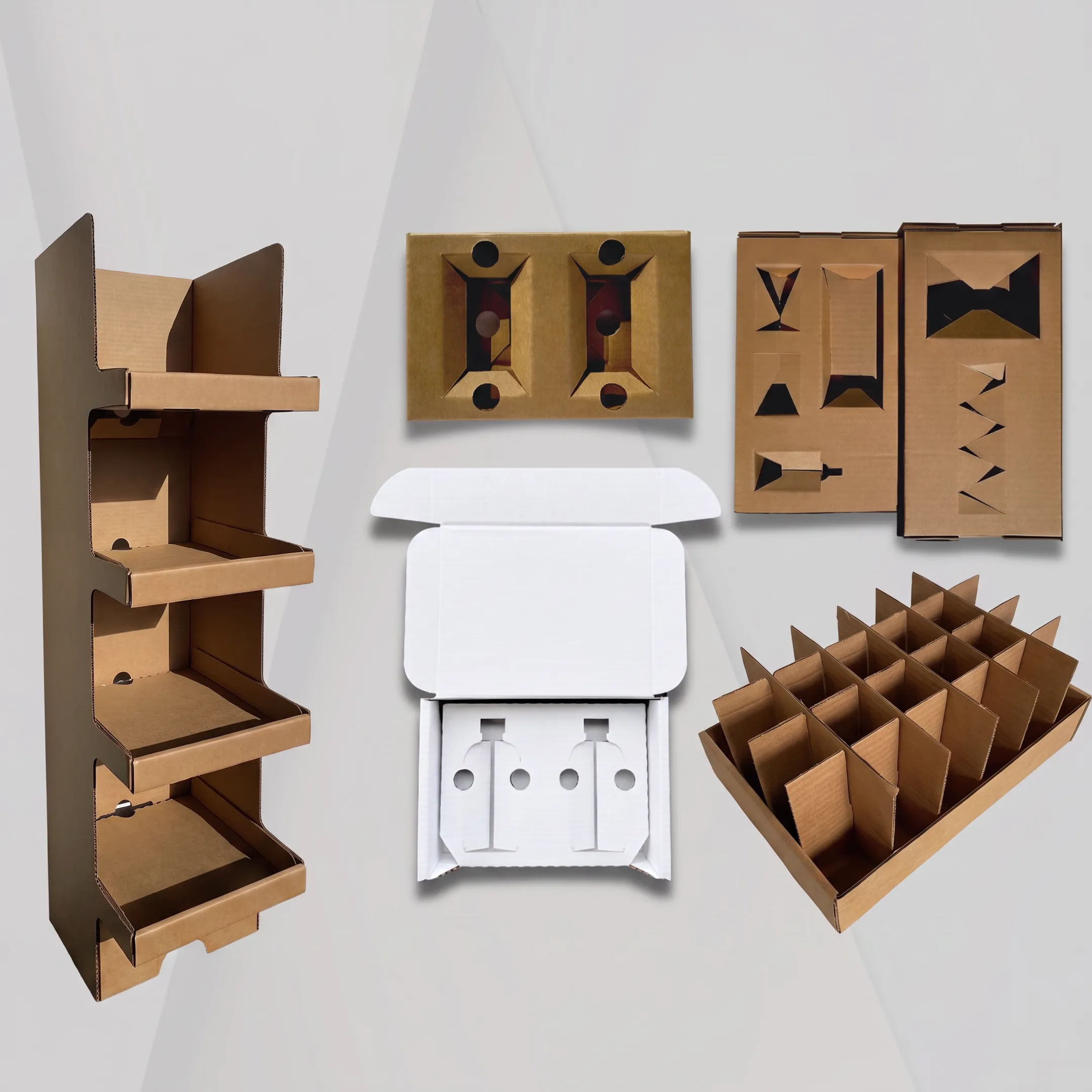 Designer reviewing a custom box insert prototype