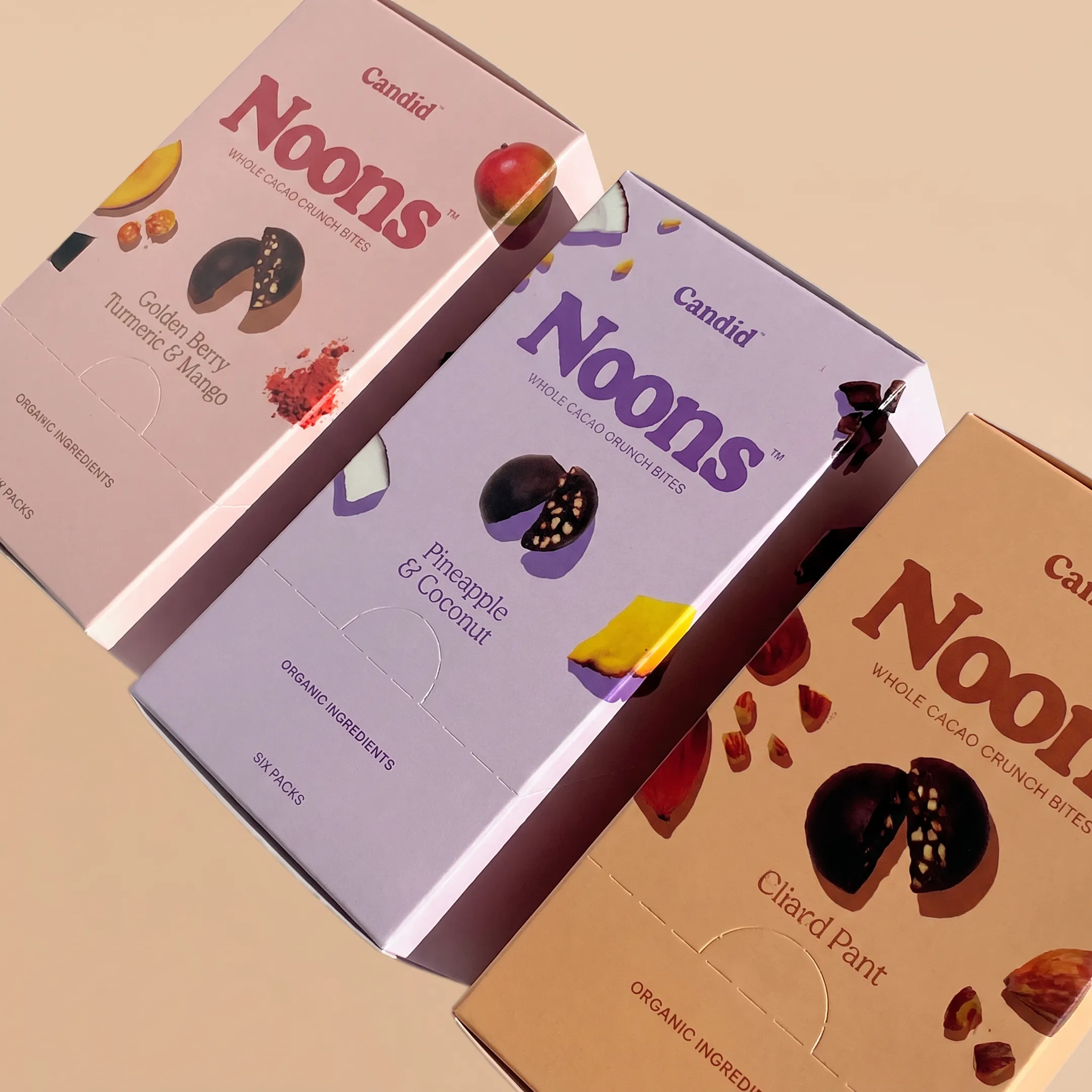 Custom retail packaging displayed on a store shelf
