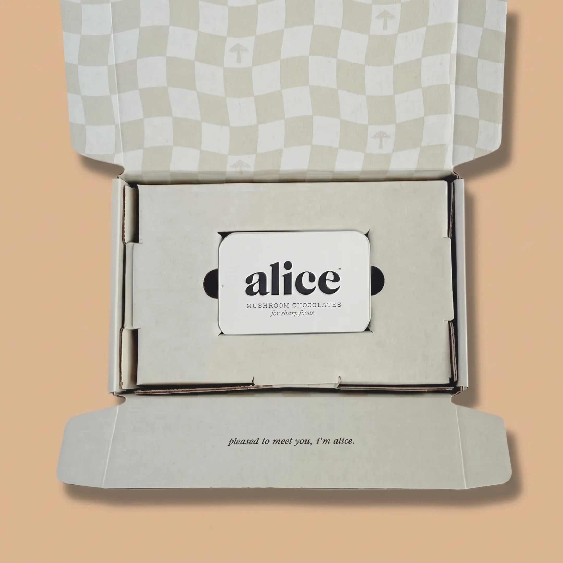 Designer reviewing a custom subscription box prototype