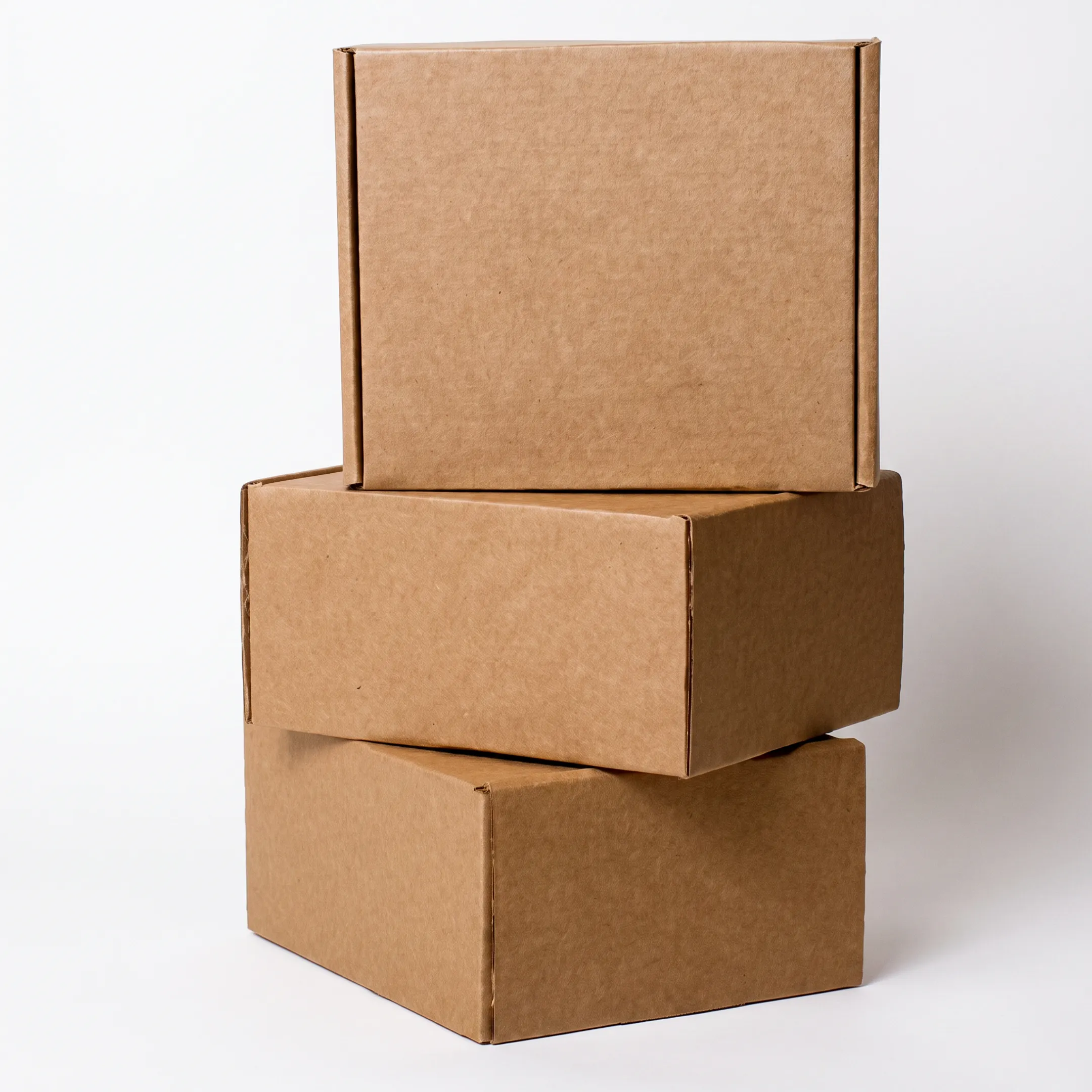 Custom printed corrugated boxes prepared for shipping