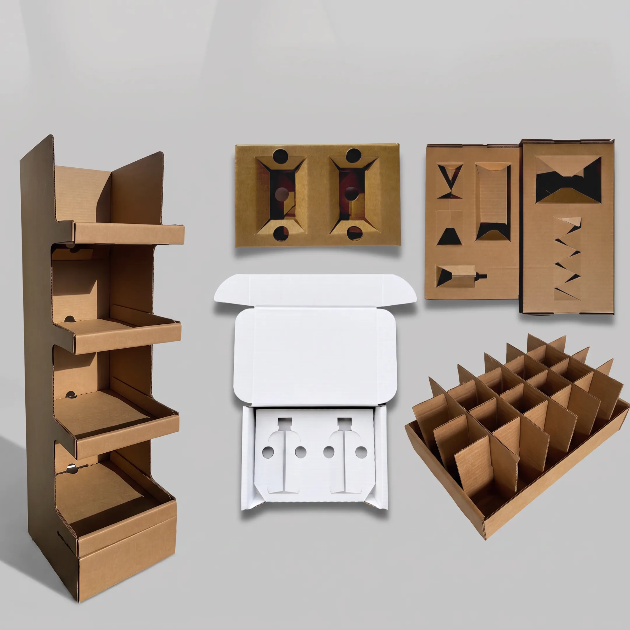 Custom recyclable packaging with branded inserts and cartons