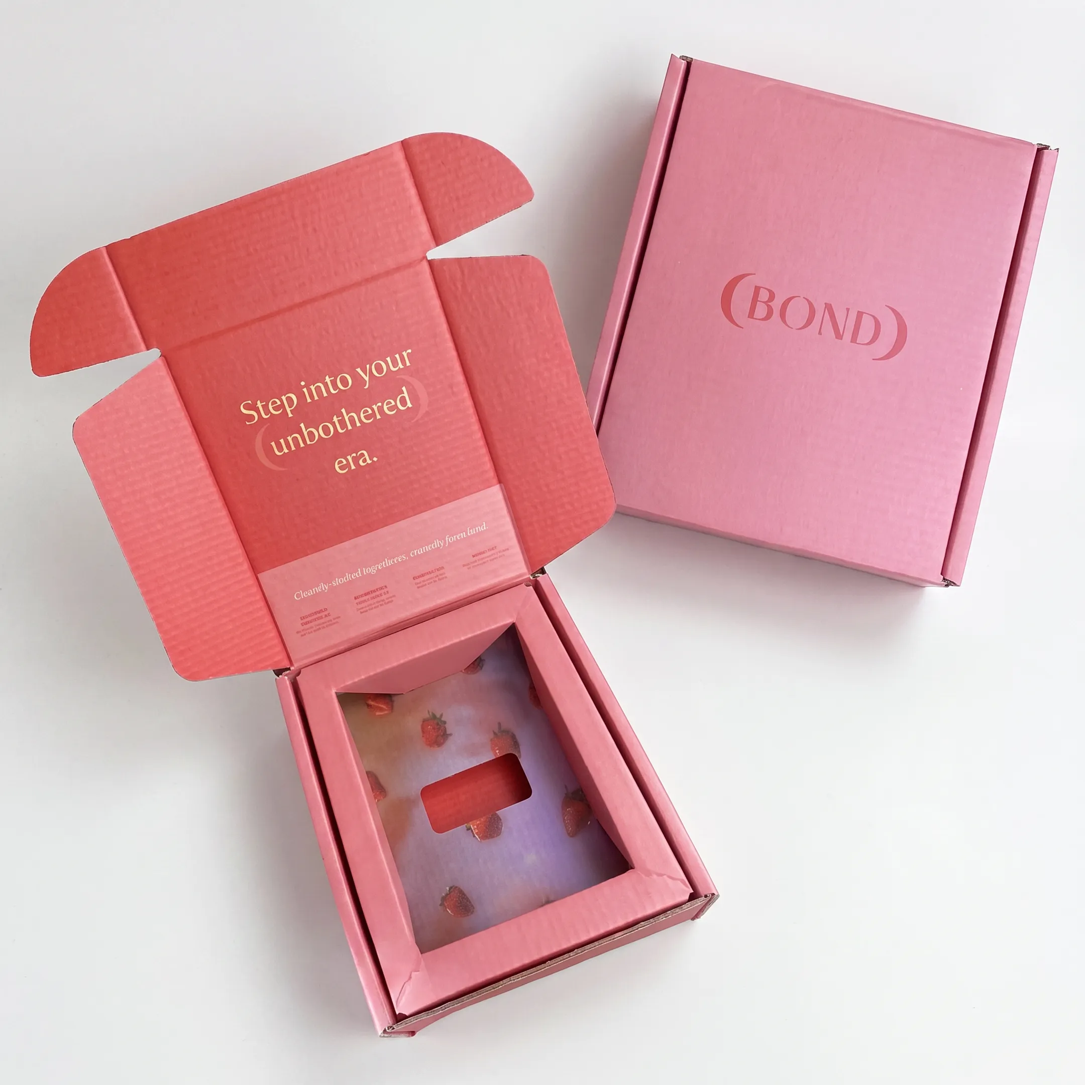 Custom printed corrugated boxes with protective inserts