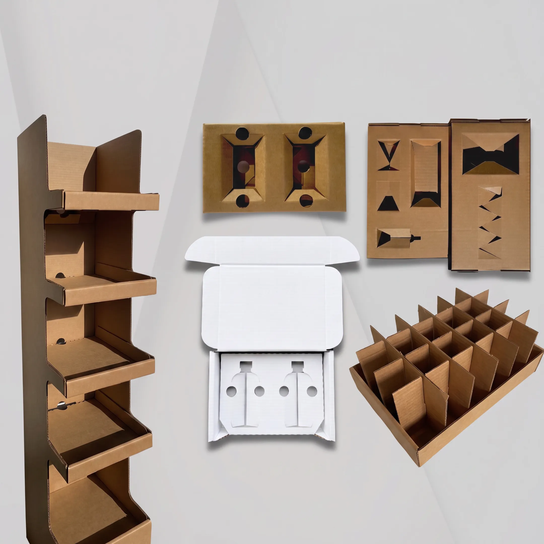 Custom printed cardboard packaging boxes and inserts